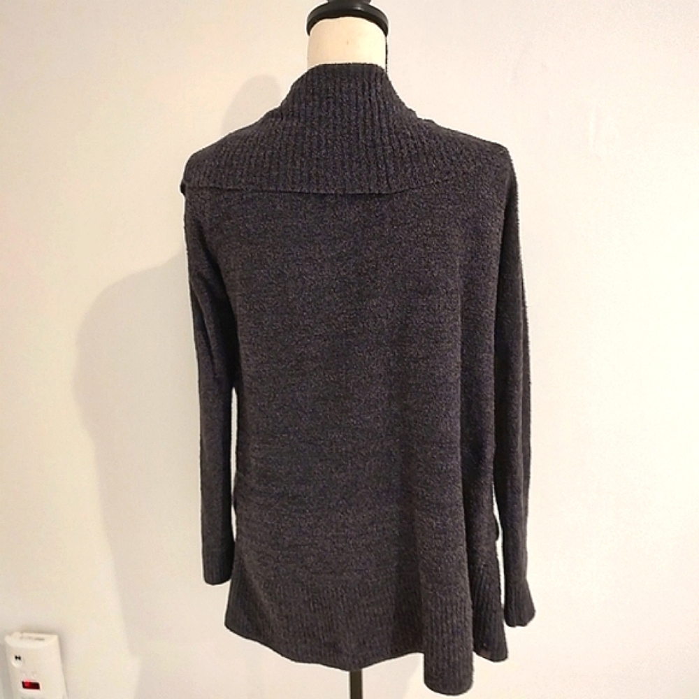 Barefoot Dreams CozyChic Lite Circle Cardigan Gray Size M - Picture 8 of 11